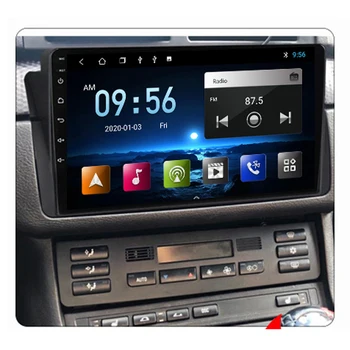 KANOR android 10.0 9 inch 2+32g head unit touch screen car stereo gps navigation radio for BMW E46 1998-2006 autoradio audio