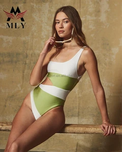 MLY New Trend Swimwear Cut Out One Piece Swimsuits Sexy Beachwear Women Bikini Sets