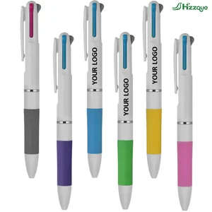 Factory Customized Logo Multi-Color Multifunctional 1.00mm Plastic Ballpoint Pen 3 Color Sports Pen
