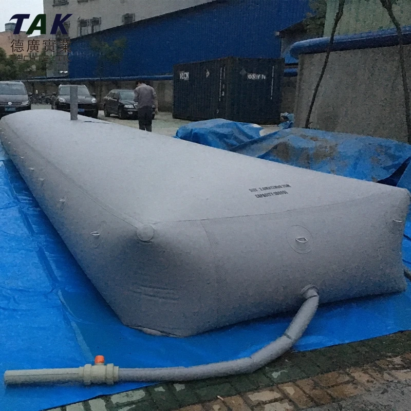 Складной надувной гибкий брезентовый мягкий резервуар для хранения воды на 10000 л