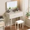 Ivory white makeup table makeup mirro