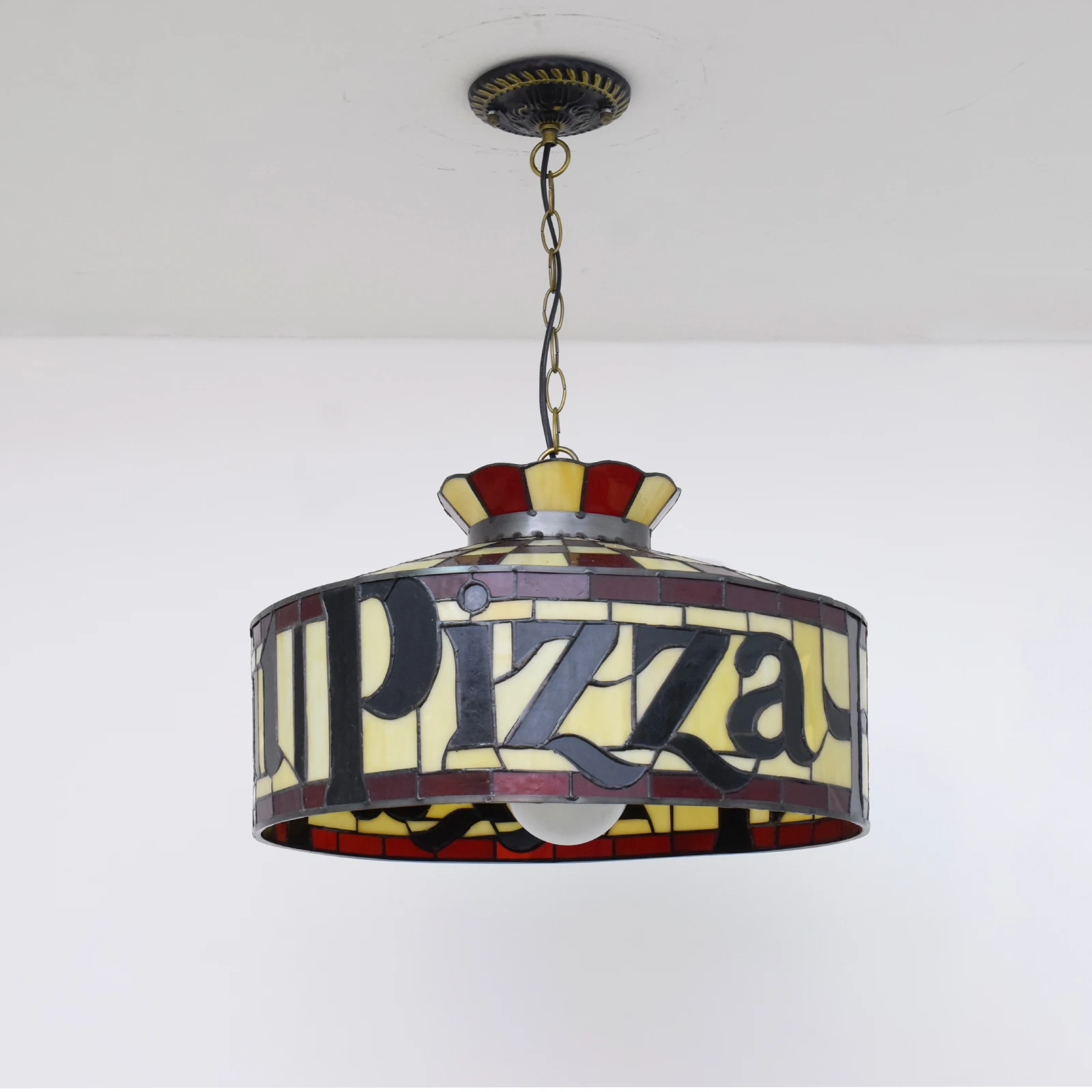 Antique Pizza Lamp Shade Tiffany Lamps Made In China Indoor Decor