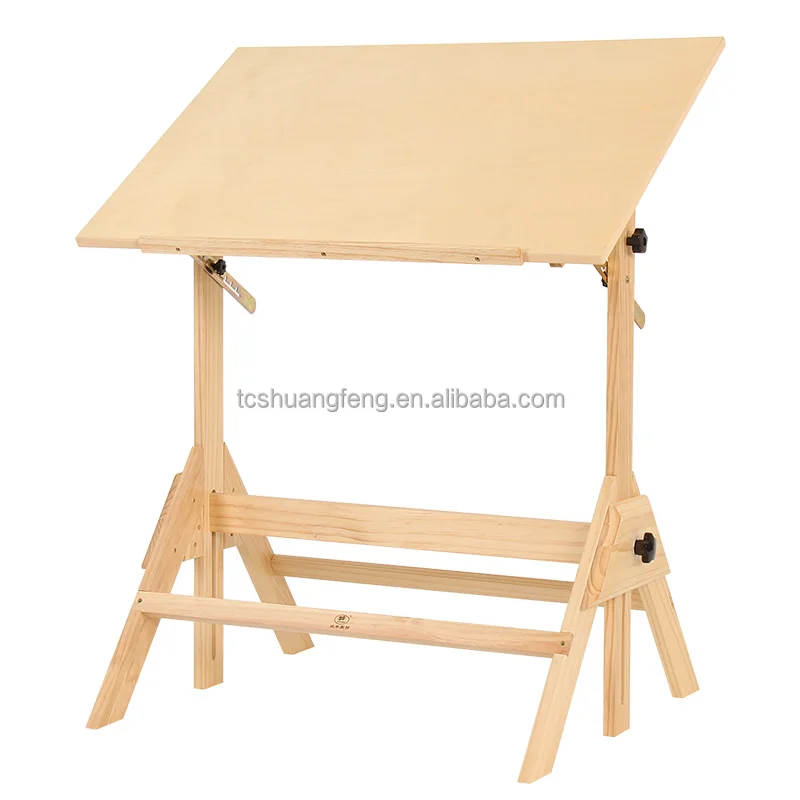 MEEDEN Kids Art Table, Solid Birch Wood Kids Table Natural