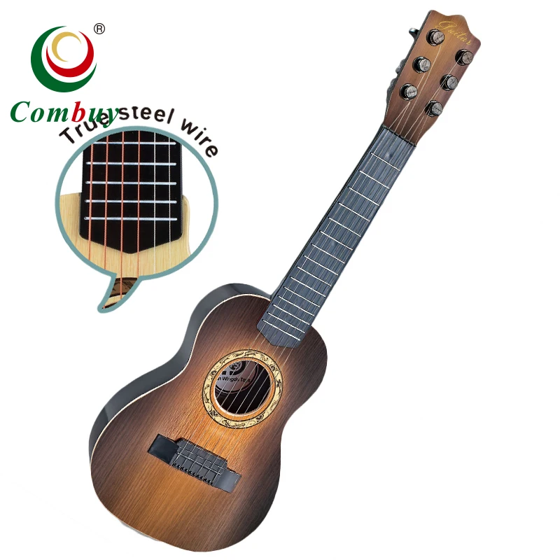 Musical Instruments Toy Bass 6 String 21inch Guitar for Children