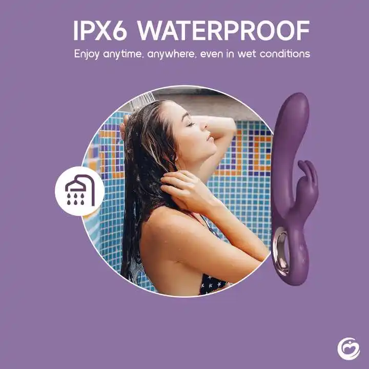 Rabbit Ears Vibrator Female Masturbator Inside and Outside Clip Massage Adult Erotic Products