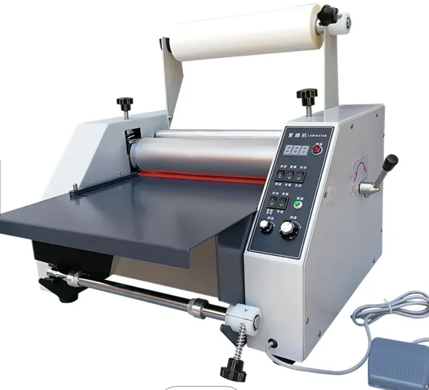 Office Table A4 Size Electric Cold And Hot Roll Laminating Machine ...