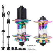 TANKE Bicycle Hub rainbow Color 32 Holes 6 Pawls Quick Release Hub MTB Bike Thru Hub 142mm 148mm Other Bicycle Parts
