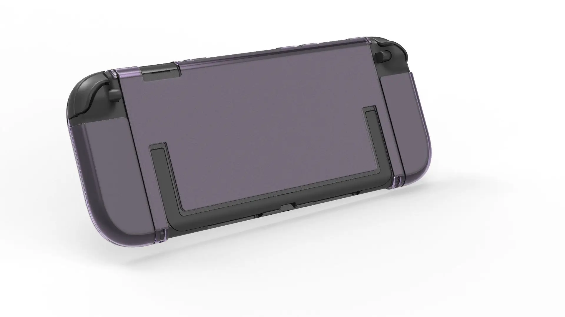 product laudtec clear case for switch 2 2025 carrying protective pc case shockproof pc  tpu protective grip cover anti scratch-5