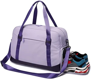 Waterproof Dry Custom Shoe Compartment Gym Travel Fashion Duffel Tote Bag