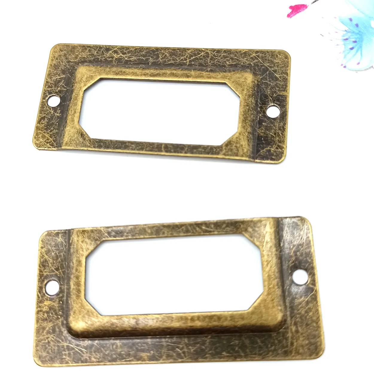 Metal Label Holders For Drawer Name Tags Card Frame Holder ...