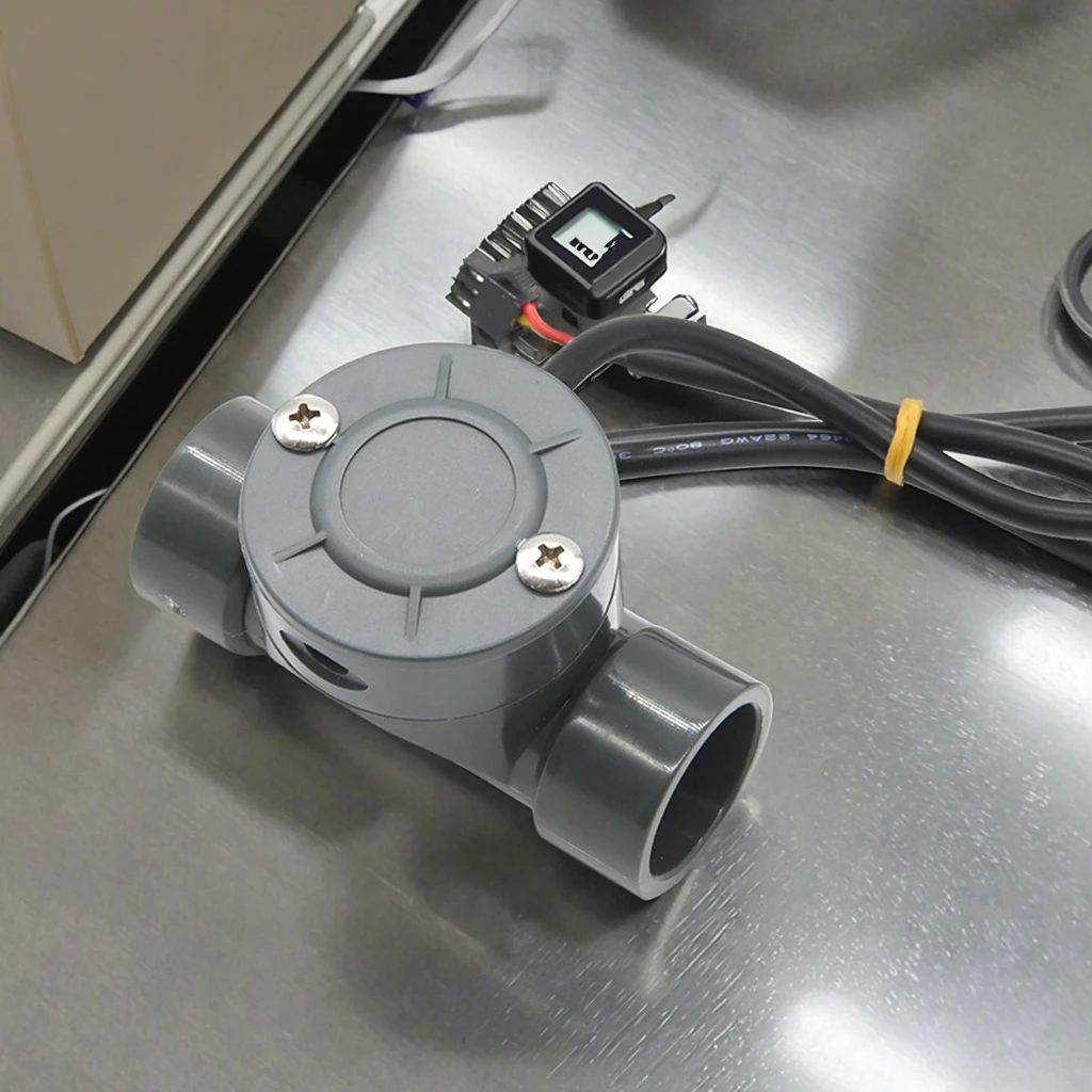 DIJIANG  DN20 Factory Price  UPVC Water and Acid Liquid Measurement Flow Sensor 10 - 150L/min Flow Range Turbine Flowmeter