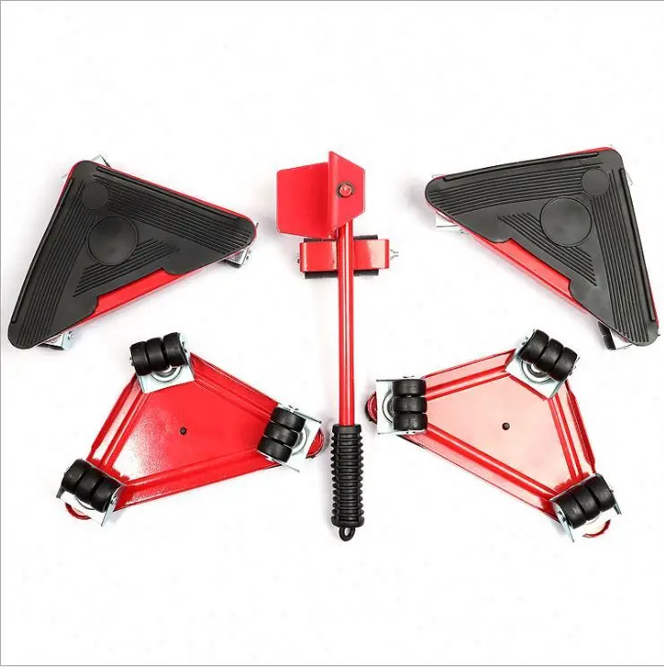 Magic Mover 5PCS Furniture Lifter Moves Wheels Sliders Kit 660 Lbs Home Moving System