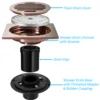 Polished rose gold mirror finish square round-1010 cm straight l