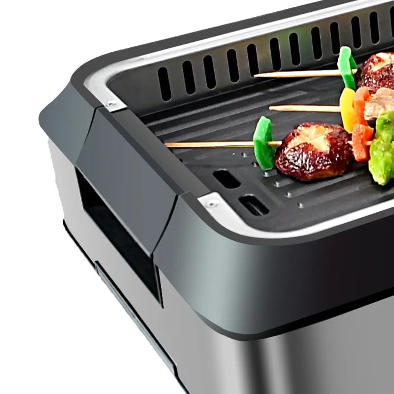 Best Quality Home Cooking Use Nonstick Removable Griddle Plate Korean Grill Table Smokeless Electric Barbecue Grill