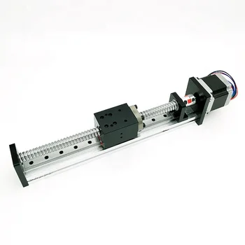 1000mm Stroke Rail Actuator Ball Screw Linear Motion Guide With Motor ...