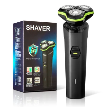 rechargeableHot Selling beard grooming Waterproof Rotary Razor Beard Hair Trimmer Electric Shaver for Men