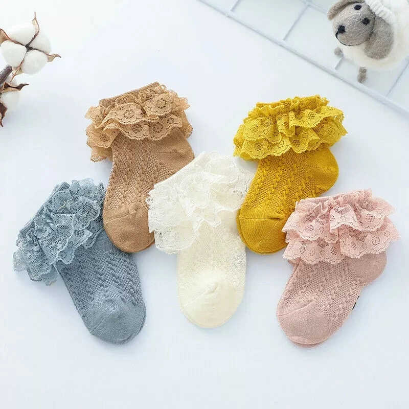 3 Pairs/Pack Newborn Cotton Ankle Socks Toddler Anti-slip Floor Sock Baby Girls 