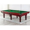 Mesa de billar de madera ordinaria