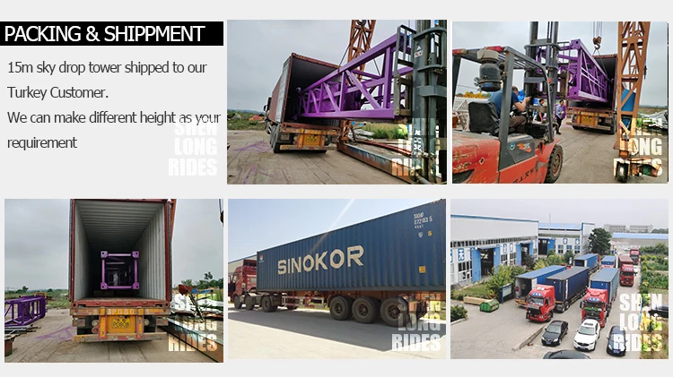 Direct Factory Amusement Rides Free Fall Drop Tower/ Small Sky Drop Tower Rides for Sale