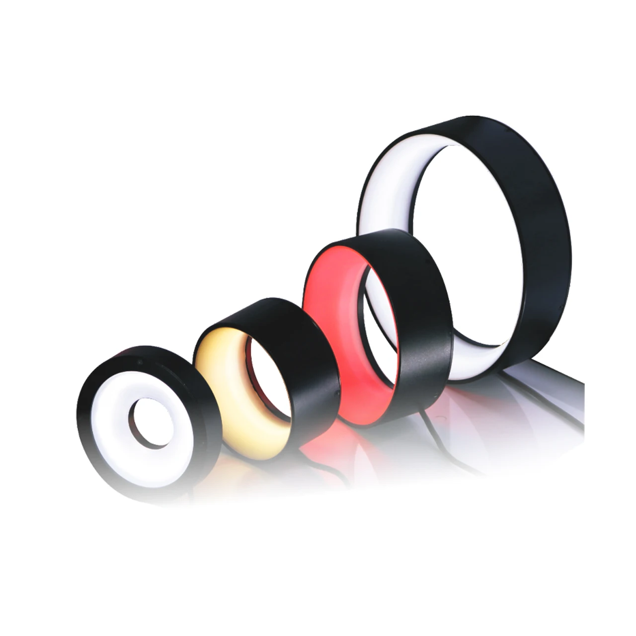 Red Annular Shadowless Light Source HM-RLC6860KC-R24 Outer Diameter 68mm Inner Diameter 45mm 60° Angle for Photographic Lighting