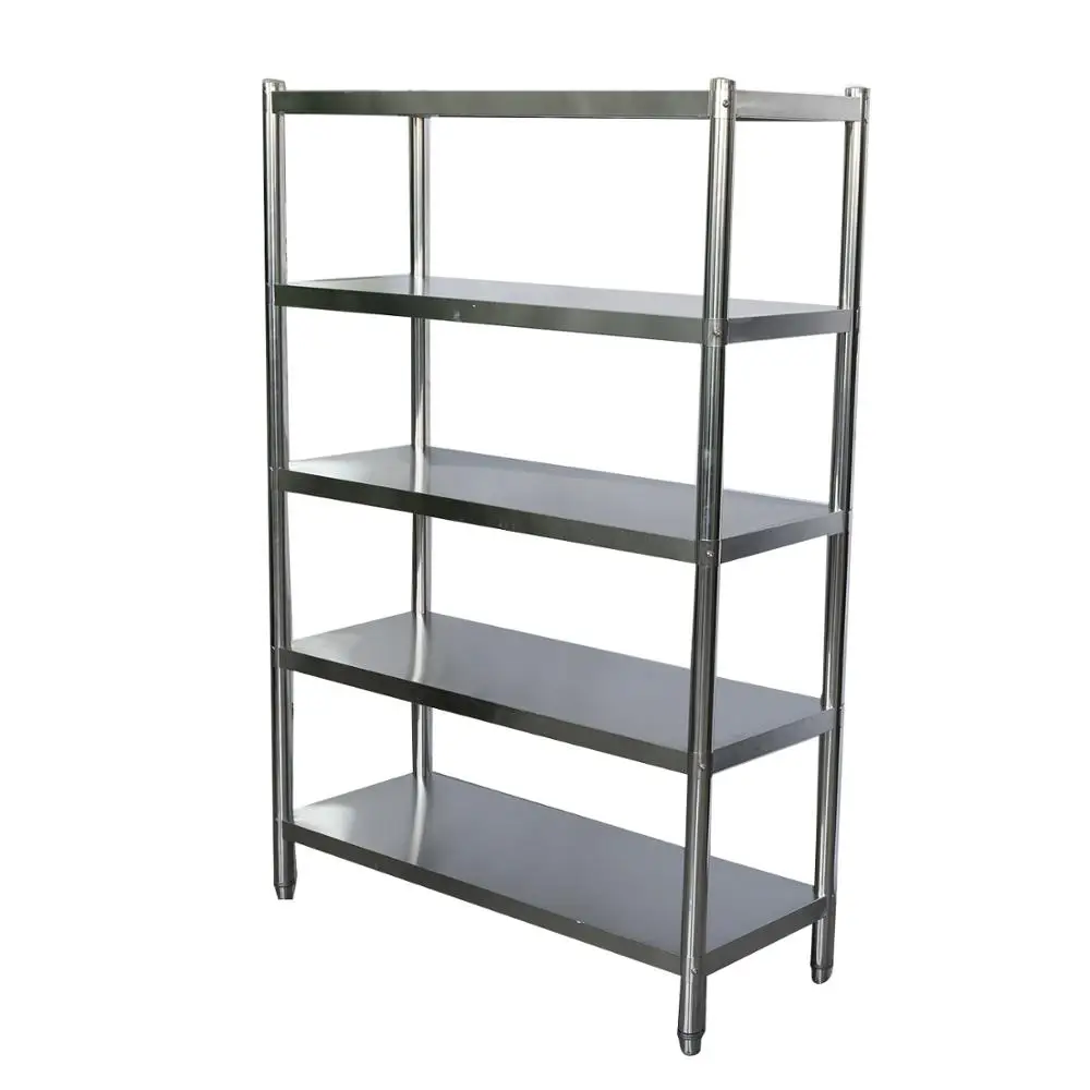 Commercial kitchen Five layer shelves and Rack stainless steel