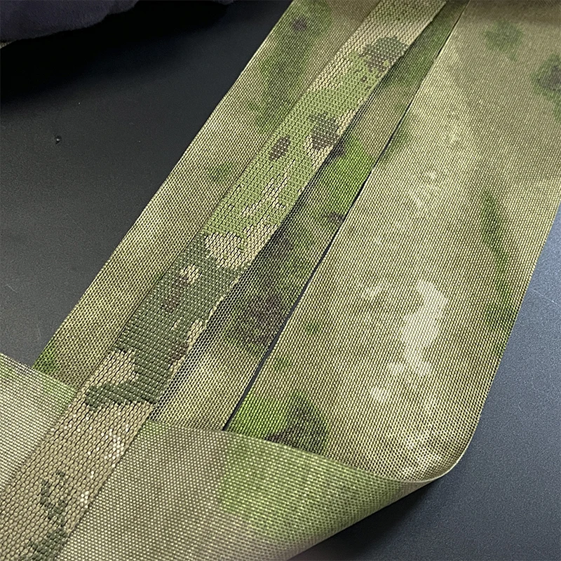 Nylon Polyester Atac Multicam Camouflage Webbing for Backpack Camo Milspec Printed Jacquard 25mm 38mm 50mm Printed Elastic Fig