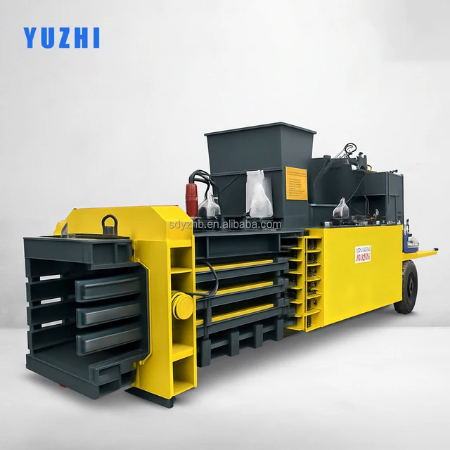 Hydraulic Scrap Metal Baler Fully Automatic Horizontal Baler for Waste Paper Cardboard Plastic Used Tires
