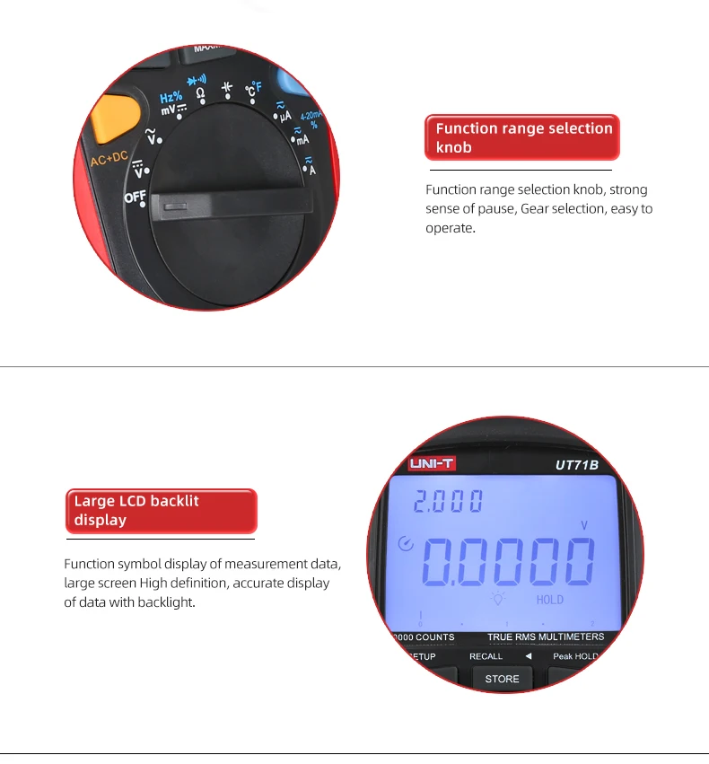 Unit Ut71e True Rms Industrial Grade Wireless Digital Ac Dc Multimeter