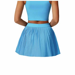 Women's High-Waisted Slim Fit Athletic Skort Power Mesh Shorts Golf & Sport Exercise Skirt With Spandex Material