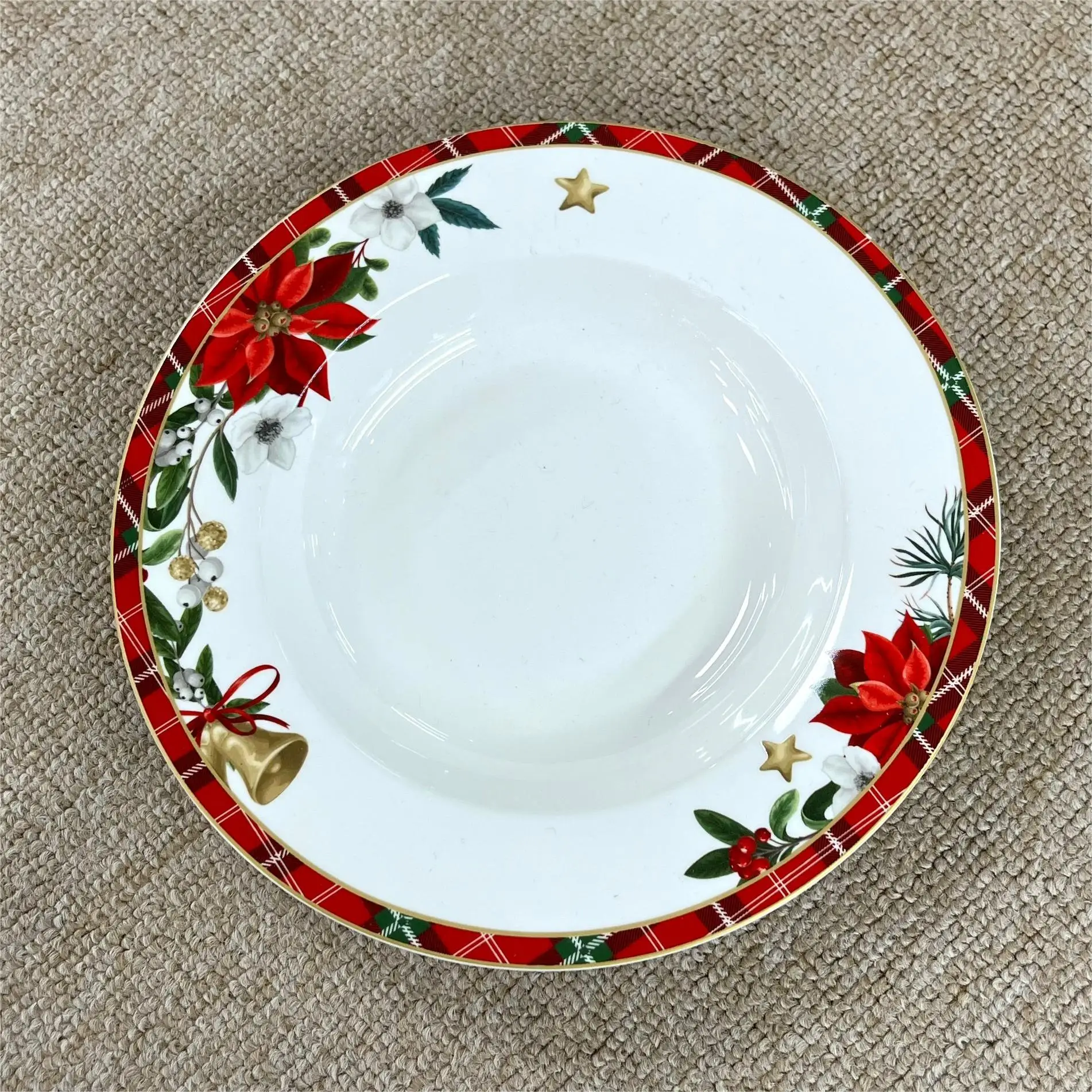 Winterfest Collection Ceramic 10.5inch 8.5inch 7.5inch Dinner Dishes Plates details