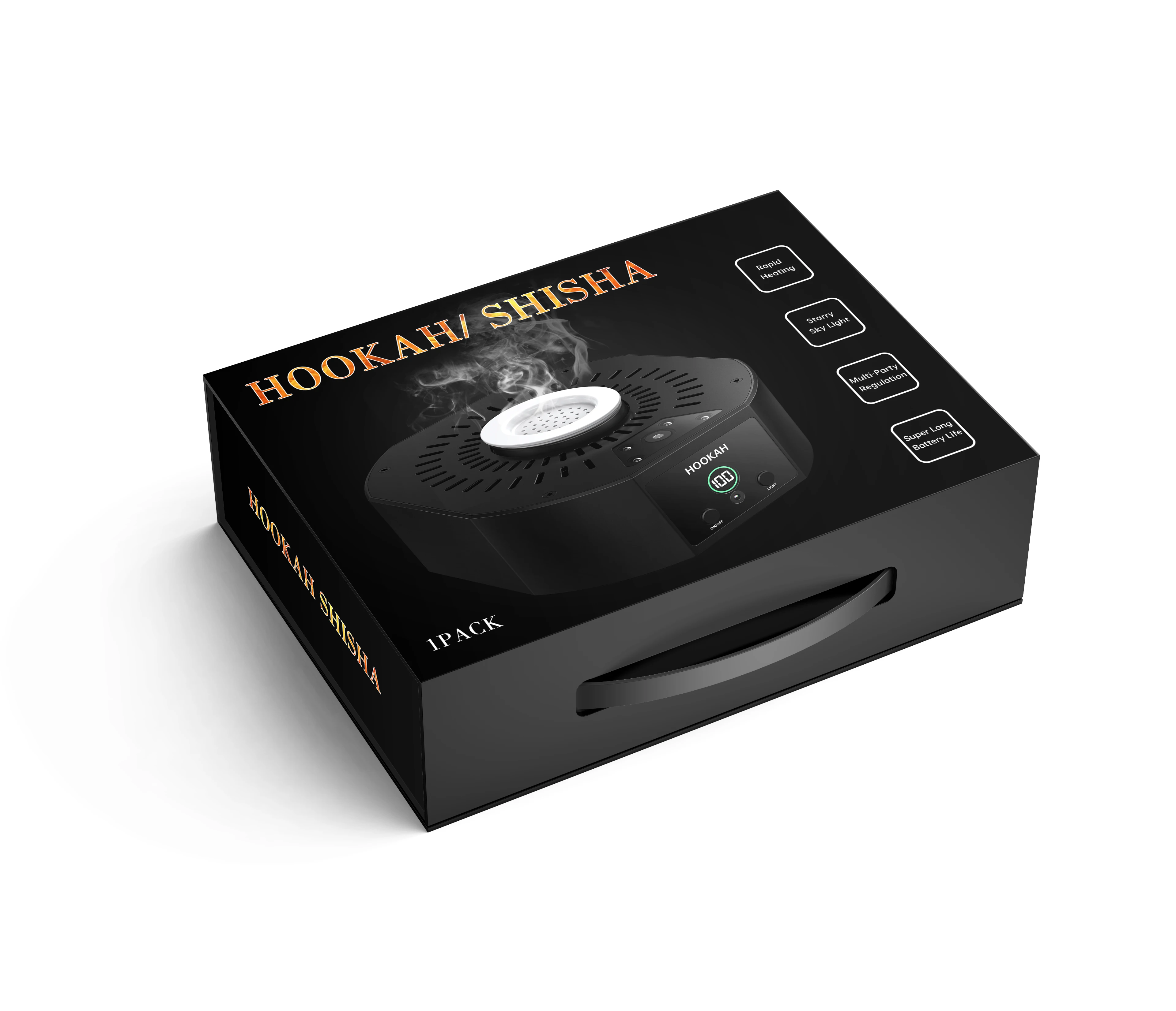 Upgraded Rechargeable Portable Electric Shisha Chicha Detachable