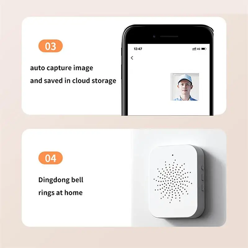 High Quality Smart Wifi Home Security Video Doorbell Two Way Audio Remote Ring Camera Doorbell