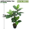Albero di Gomma Artificiale 75 cm 2,5 ft 27 Foglie