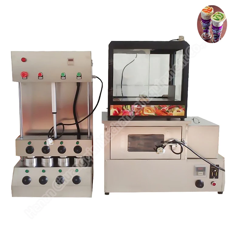 Cone Pizza Maker Forming Moulding Machine Automatic Pizza Cone Oven Machine Corn Tortilla Making Machine for Sale