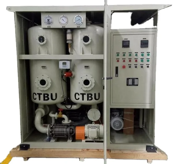 CTBU Model ZL-100S vacuum transformer oil purifier machine with metal enclosure