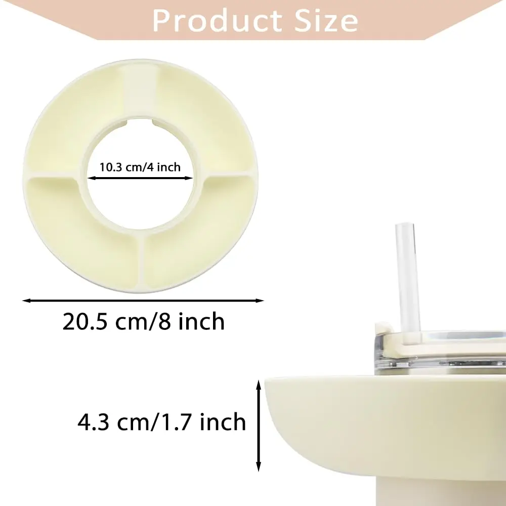 Bpa Free Dishwasher Safe Silicone Snack Bowl For Stanley Cup 40 Oz With