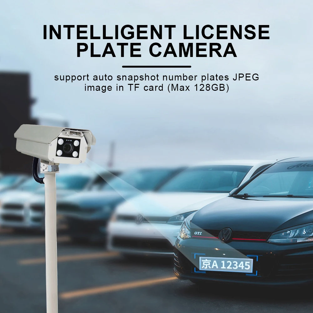 ENSTER Newest Night Vision 2MP 5MP IP Automatic Number License Plate Recognition Reader System ANPR LPR Camera With Software