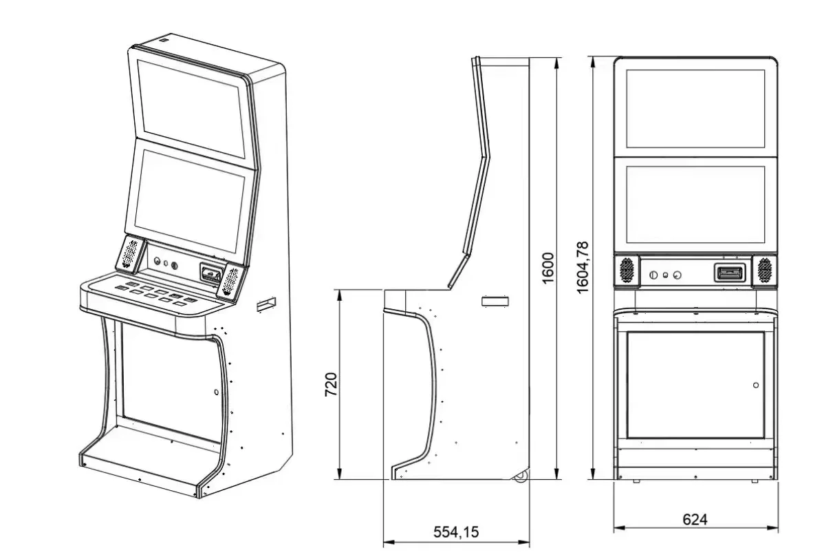 In Stock Gamemachine Slots Arcade Dragon's Riches Pcb 10 In 1 Game