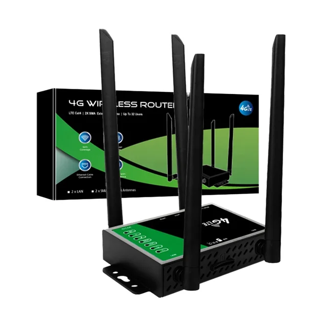 2024 Eurasian Edition 4G Router Detachable Antenna 300Mbps High-Speed Network Latest Models Firewall Sim Card Compatibility