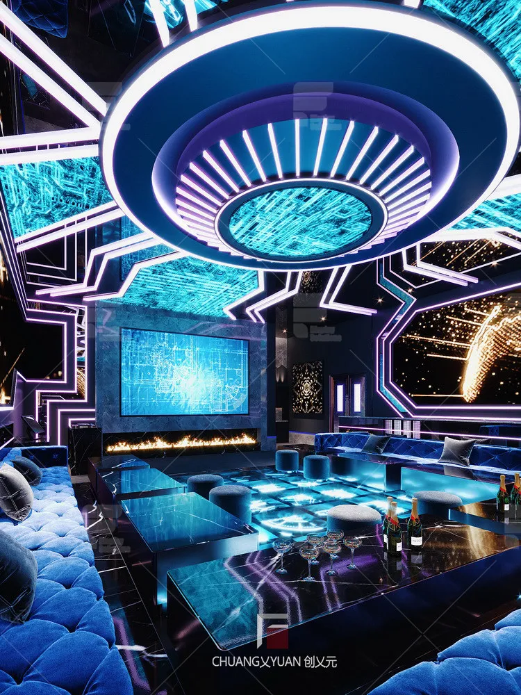 Fashion Led Music Bar Counter Design Commercial Night Club Furniture