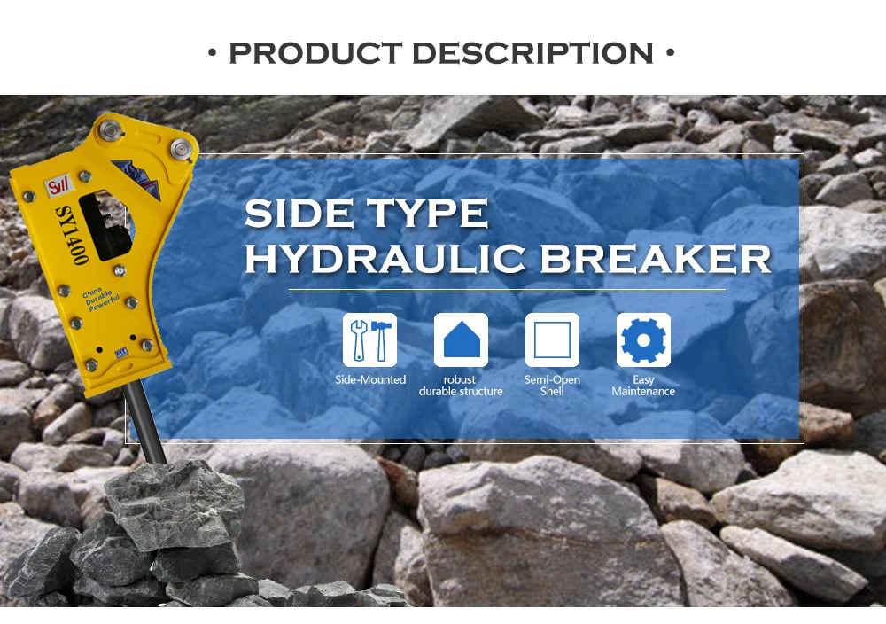 2022 Hot Sale Side,top,silence Type Hydraulic Hammer for