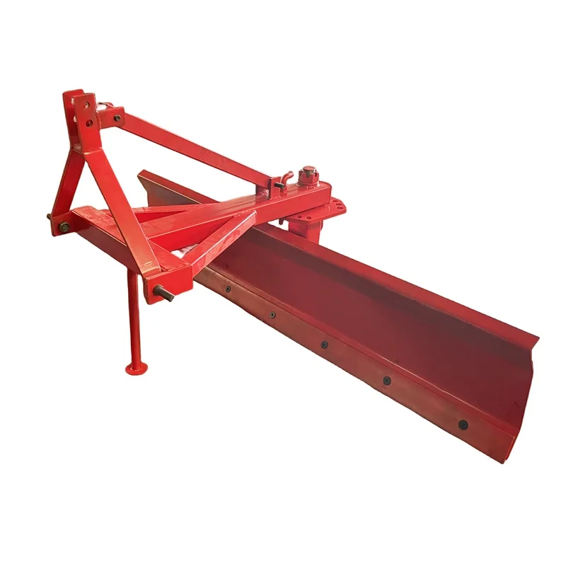 Land Scraper, Land Leveling Machine and Snow Scraper Installed on Agricultural Tractors