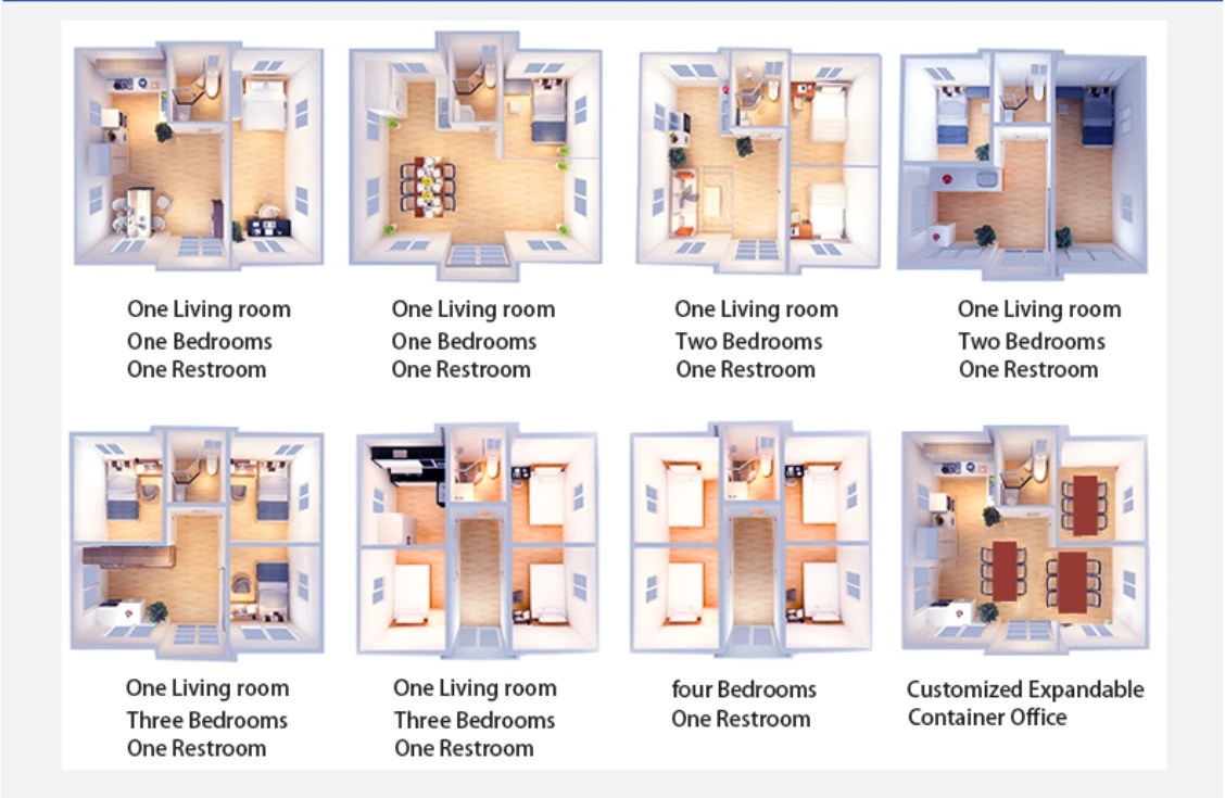 Wholesale High Quality Prefab 3 Bedroom Luxury 40ft 20ft Movable Foldable Expandable Prefab Container House For Sale factory