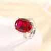 Red corundum ring