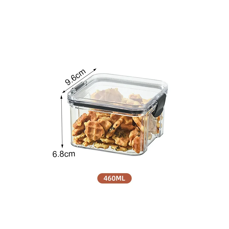 Modern Food Grade PET Plastic Stackable Storage Bins Kitchen Organization Container for Grain Rice Food
