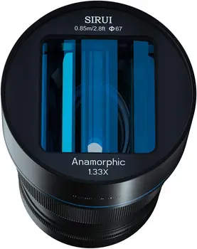 SIRUI 50mm F1.8 1.33X Full Frame Fixed Focus Wide-Angle Anamorphic Lens for E Mount Blue Falre detail image