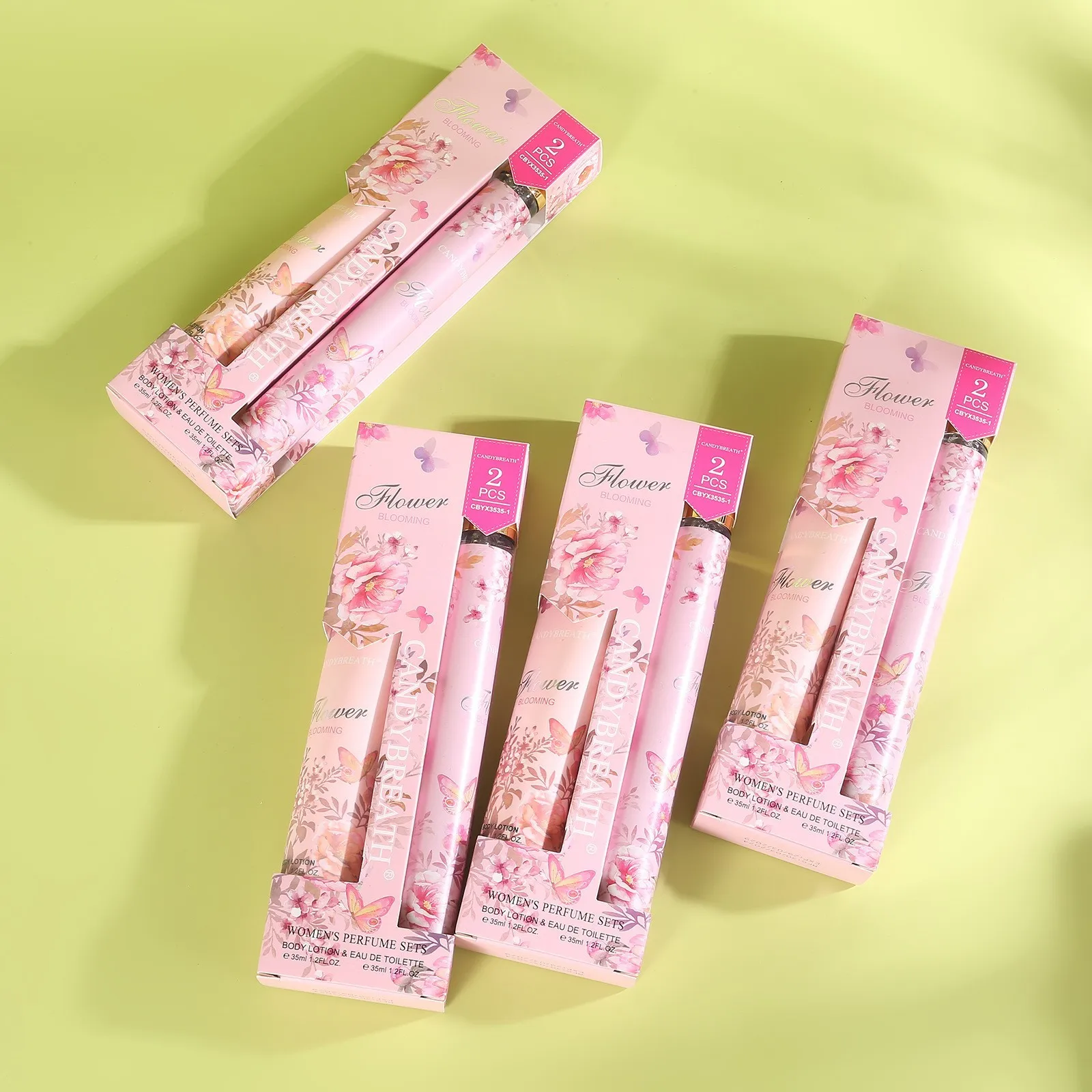 Summer 35Ml Body Lotion+35Ml Perfume Gift Sets Travel Size Test Tube Floral  Flower Custom Ladies Perfumes Original Wholesale