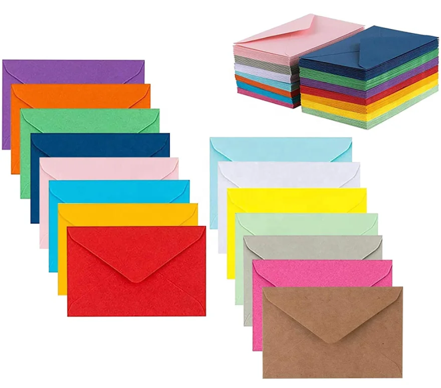 A7 Colored Envelopes and Cards - Perfect for Invitations