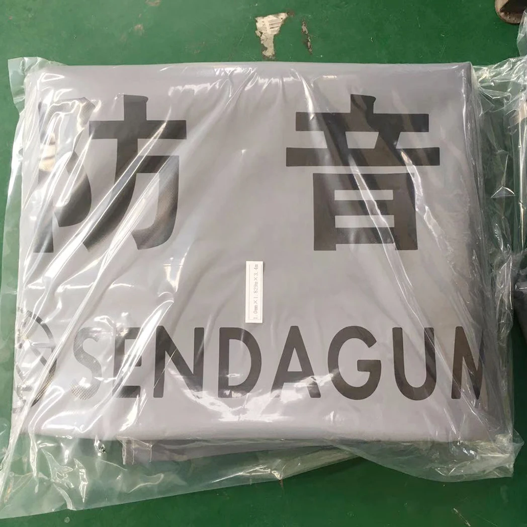 Grey Fireproof PVC Sound Barrier Sheet for Ladder & Scaffolding Safety Noise Barrier in Japan Singapore Market
