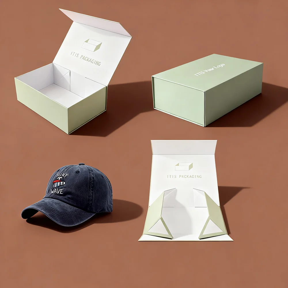 Жесткая складная коробка из картона для одежды — готовая к розничной продаже премиальная коробка для рубашек и модной одежды